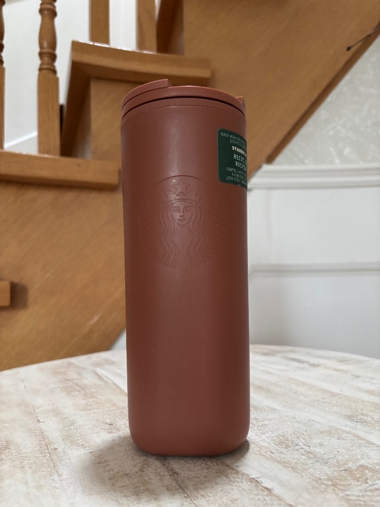 Starbucks Other - NWT Starbucks Recycled Terracotta Plastic Tumbler Travel Mug 16oz